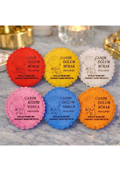Yeni Doğan Bebek Temalı Magnet Kişiye Özel 25 Adettir No 105