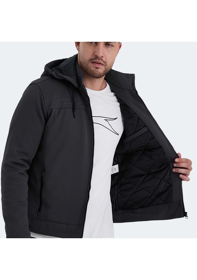 Slazenger HENDRIKKO Erkek Mont &amp; Kaban Koyu Gri