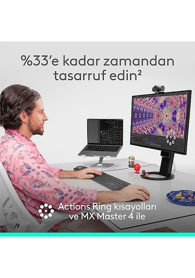 Logitech 910-007576 Mx Master 4 Kablosuz Mouse For Mac