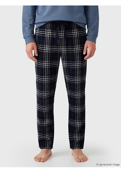 Lc Waikiki Lc Waıkıkı Lacivert Standart Kalıp Ekose Erkek Pijama Altı