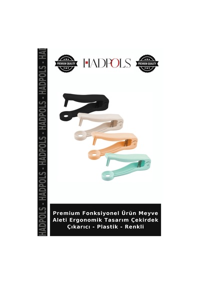 Premium Fonksiyonel Ürün Meyve Aleti Ergonomik Tasarım Çekirdek Çıkarıcı - Plastik - Renkli