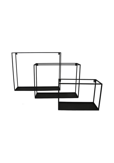 Wessdizayn Metal Duvar Rafı Dekoratif 3 ‘Lü Set Wd-11