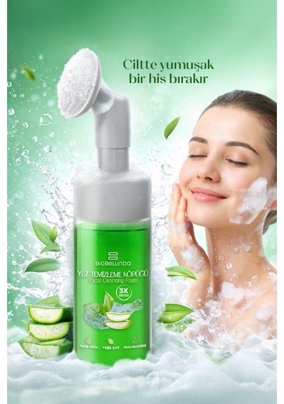 Doğal Yüz Temizleme Köpüğü Niacinamide Aloe Vera Özlü 150 Ml 2li Set .
