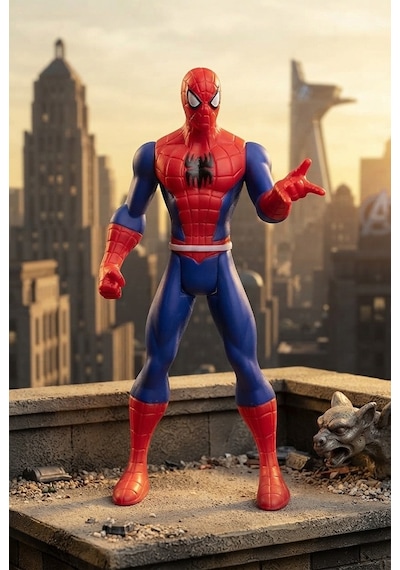 TıfılToys Örümcek Adam 30 Cm Aksiyon Figürü Gerçekçi Görünümlü Hayal Gücü Geliştirici Oyuncak Figür