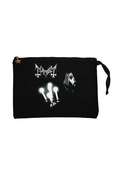 Mayhem Live in Leipzig Siyah Clutch Astarlı Cüzdan / El Çantası Siyah