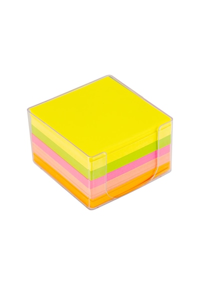 Bigpoint Akrilik Küp Notluk Neon Renkli 8x8cm
