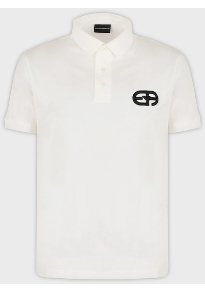 Emporio Armani Erkek Polo Yaka T Shirt 8n1fb6 1juvz 0101 Beyaz