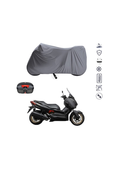 Yamaha X-Max 250 ABS Çantalı Motosiklet Su Geçirmez Topcase Uyumlu Motor Branda