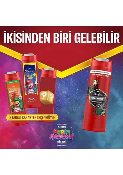 Cosmic Quest Erkekler İçin Duş Jeli Ve Şampuan 400 Ml Diğer