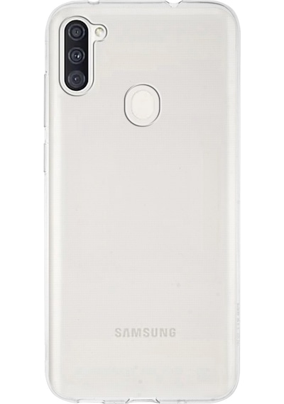 Samsung Galaxy Uyumlu A11  Kılıf 1mm Şeffaf Silikon Kılıf
