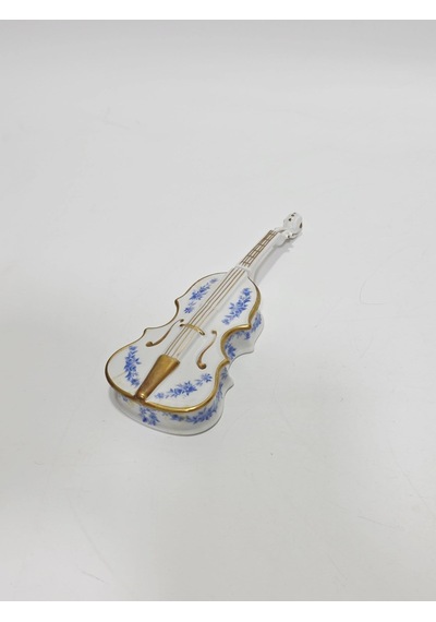 Limoges Gitar Desenli Porselen Saklama Kutusu 20x7x3cm Çok Renkli