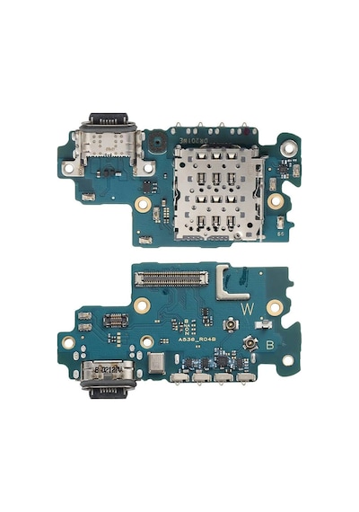 Samsung Uyumlu A536 A53 Şarj Bordu Ve Mikrofon Flex + Sim Yuvası