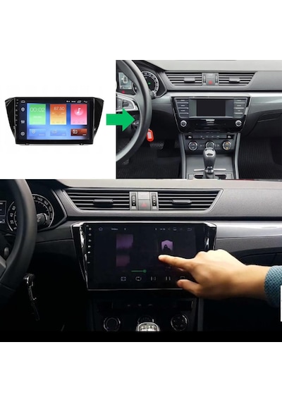 Skoda Super B Android Multimedya Sistemi 4-64 Clarion 2016-2020 9"