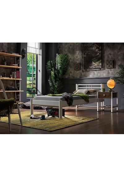 Bedliga Asos-S Ferforje Metal Tek Kişilik Karyola Bedliga Asos-S Ferforje Metal Tek Kişilik Karyola