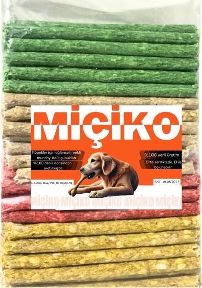 Munchy Renkli Çubuk Köpek Ödülü 14 Cm 400 Gram