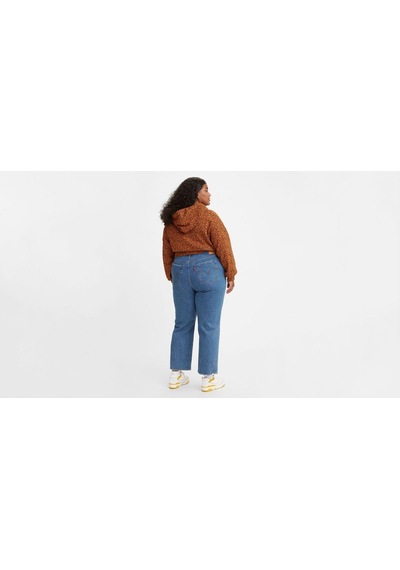 Levi'S Ribcage Straight Kadın Jean Pantolon - Jazz Pop Plus Size -5245 Med İndigo - Worn İn Levi'S Ribcage Straight Kadın Jean Pantolon - Jazz Pop Plus Size -5245 Med İndigo - Worn İn