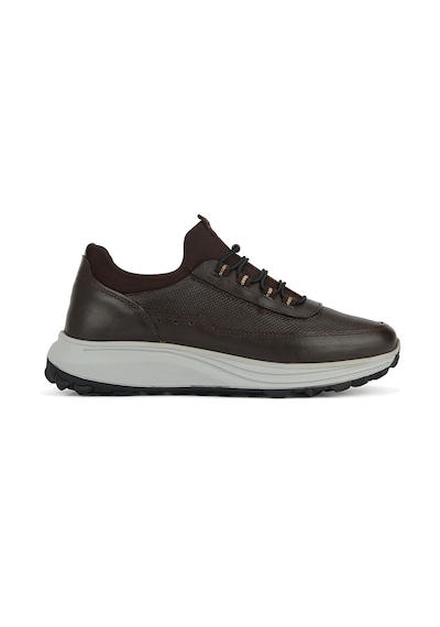 Ziya, Erkek Hakiki Deri Sneaker 161423z522 Kahve 161423z522 300