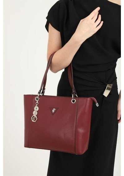 Silver Polo Sp1176 Kadın Omuz Çantası Düz Bordo-bordo