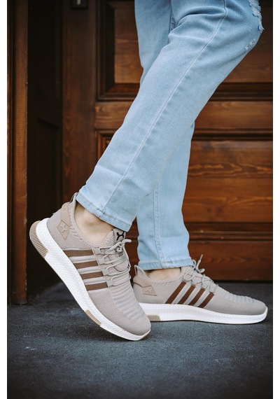 Cbm 4025 Şeritli Hafif Günlük Yürüyüş Koşu Fileli Erkek Sneaker 001