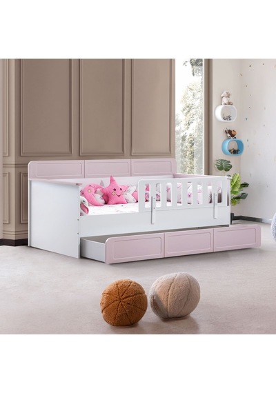 Yavrulu Karyola, Mira Yavrulu Montessori Karyola - Pembe + 1 Adet Comfort Yatak Yavrulu Karyola, Mira Yavrulu Montessori Karyola - Pembe + 1 Adet Comfort Yatak