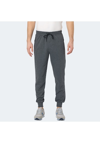 Slazenger NEAL KTN Erkek Fermuar Cepli Koyu Gri Eşofman Altı