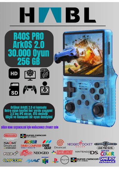 R40s Pro Retro Oyun Konsolu El Atarisi Arkos 2.0 İşletim Siste...