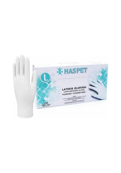 Has-pet Latex Pudralı Eldiven L Beden