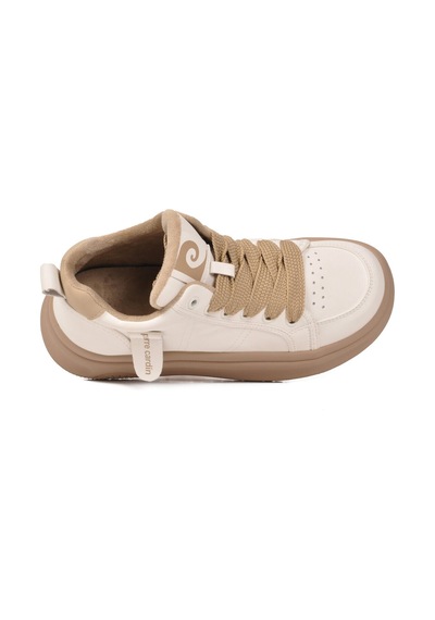 Pierre Cardin Beyaz Bilek Boy Kaymaz Taban Kadın Bağcıklı Sneaker 11517 G
