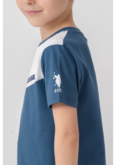 U.s. Polo Assn. 2407 %100 Pamuk Cepli Erkek Çocuk Şort Pijama Takım Koyu İndigo