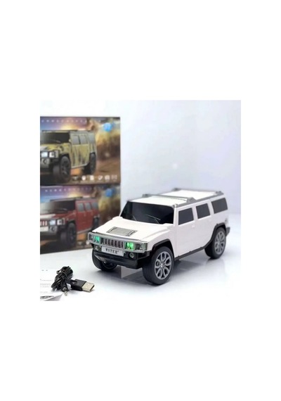 Hummer Jeep Görünümlü Bluetooth Speaker Sd Kart Usb Fm Radyolu Şarjlı Taşınabilir Kablosuz Hoparlör