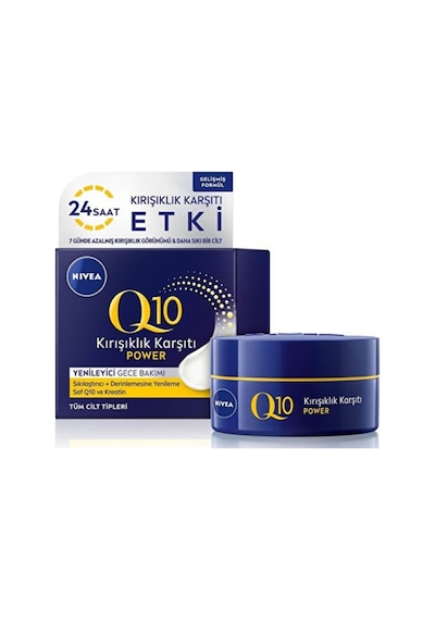 Nivea Q10 Cilt Sıkılaştırıcı Kırışıklık Karşıtı Yüz Gece Kremi 50ml