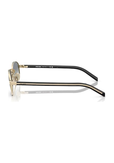 Prada Pr B53s Zvn02c 52 Unisex Oval Gold Metal Güneş Gözlüğü Altın