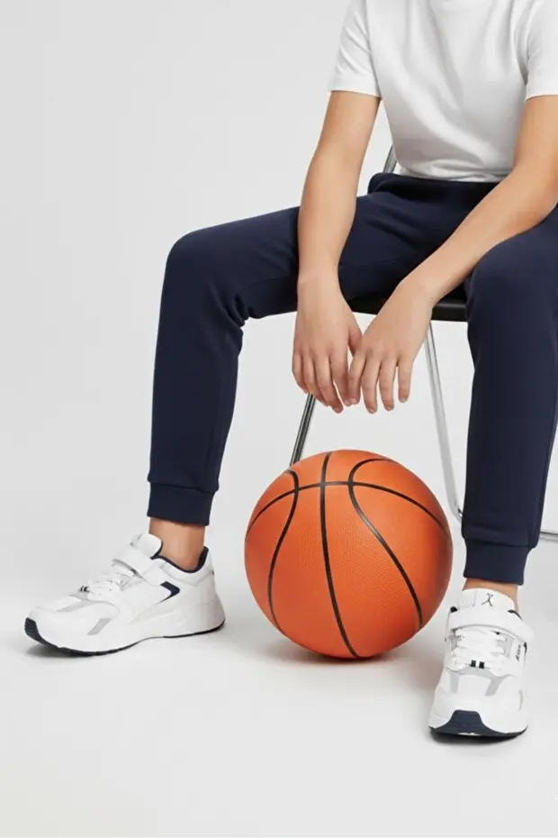 Cool Terra Çocuk Unısex Cırt Bantlı Sneaker Spor Ayakkabı Beyaz