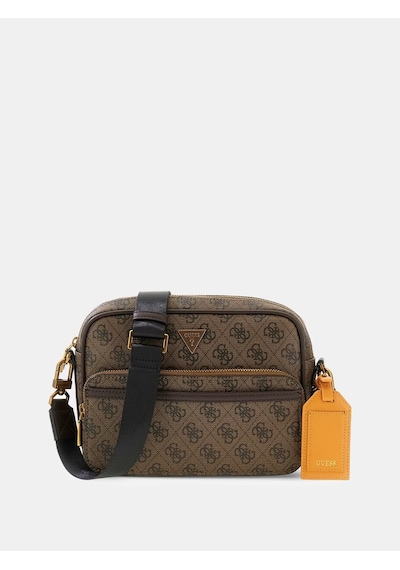 Guess Hmmılop5422 Milano Erkek Çapraz Çanta Kahverengi