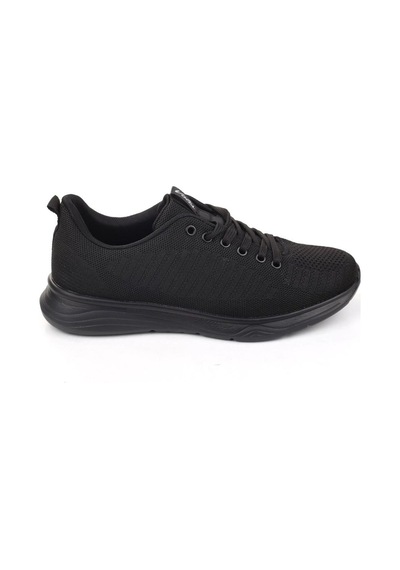 Volis Siyah Fileli Günlük Bağcıklı Çocuk Sneaker Ayakkabı 36-40 Siyah