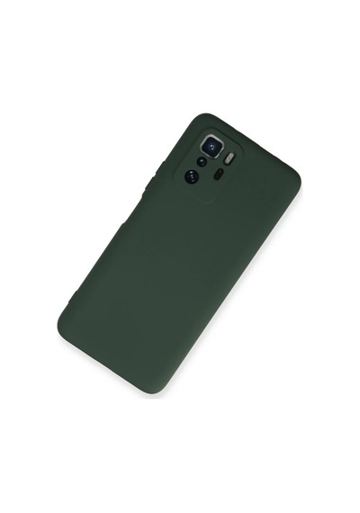 Xiaomi Poco X3 Gt Uyumlu Kılıf Nano İçi Kadife Silikon - Koyu Yeşil