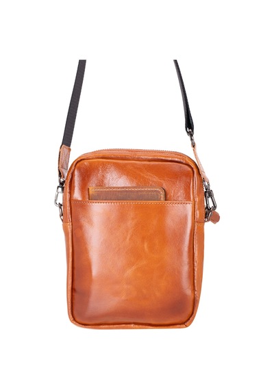Bloominbag Bloombag Cognac Brown Hakiki Deri Crossbody Çanta Taba