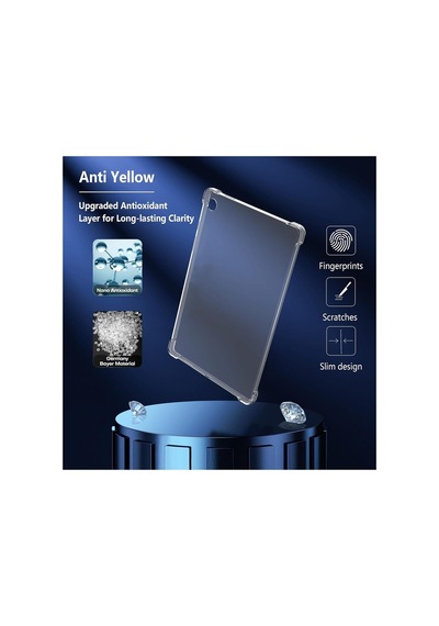 M.tk Moveteck A11+ İle Uyumlu Tablet Kılıfı, Köşe Korumalı, Antishock Şeffaf Silikon, Beyaz Sku: Smgstk1bc13cd44a Arka Kapak