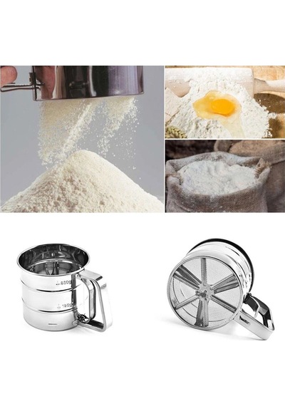 Paslanmaz Çelik Un Eleği 250 Gr Kapasiteli Çelik Un Elek 250 Gr Tekli Diğer