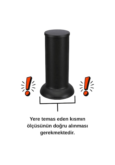 Robot Süpürge İçin Ahşap Baza Yükseltici, 6cm Yükseltir, Çap.6 Oyuklu Takoz 1 Adet