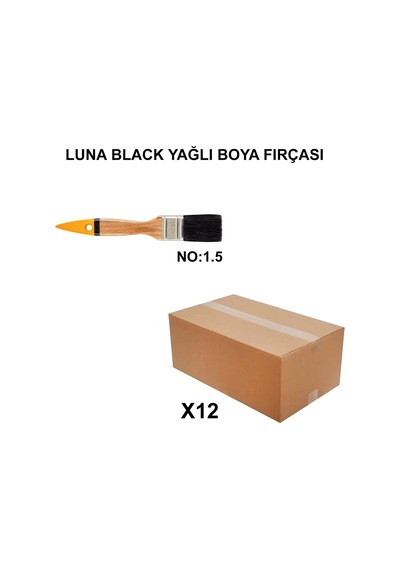 No 1.5 Luna Yağlı Boya Fırçası, 12 Adet