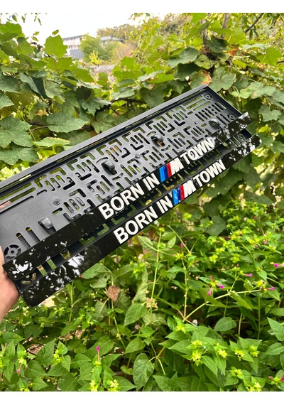 Born In Town M Logolu Pleksi Otomobil Plakalığı