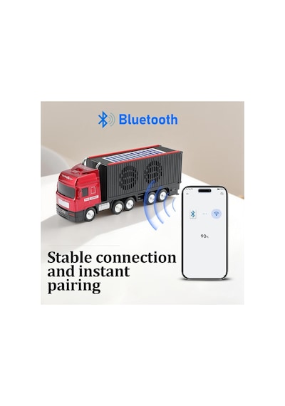 Dorse Tır Tasarımlı Bluetooth Speaker Sd Kart Usb Fm Radyolu Şarjlı Taşınabilir Kablosuz Hoparlör