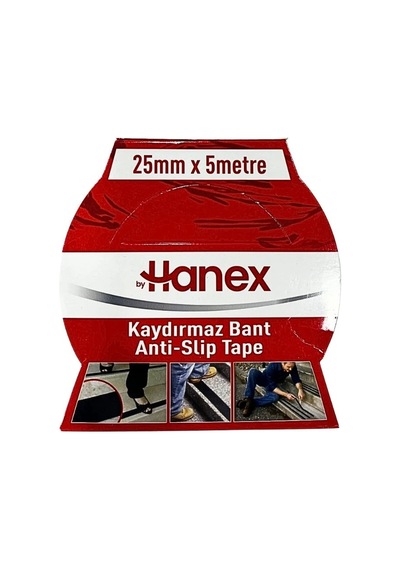 25 Mm X 5 M Siyah Kaydırmaz Bant