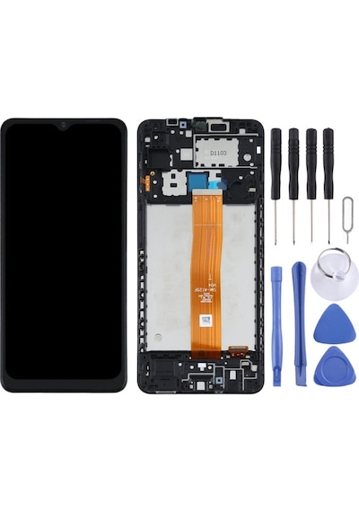 Samsung Uyumlu Galaxy Sm-a125 A12 Ekran Lcd Full Çıtalı