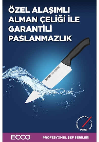 Pirge Ecco Şef Çantalı Bıçak Seti 6 Parça Siyah
