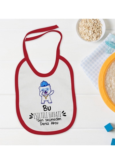 BK Kids Kişiye Özel Işıltılı Hayatı Ben Seçmedim Tasarımlı Kırmızı
