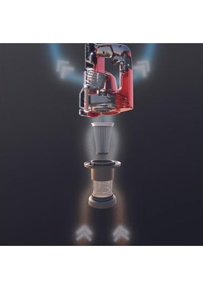 Einhell TE-SV 18Li Akülü Dikey Süpürge + Fastcharger 5.2 Ah Kırmızı