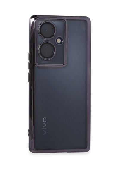 Vivo V29 Lite Uyumlu Kılıf Lensli Silikon - Mor