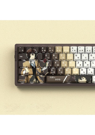 74 Tuş  Yan Baskılı Termal Süblimasyon Pbt Manyetik-mekanik Uyumlu Klavye Tuşları Klavye Keycaps